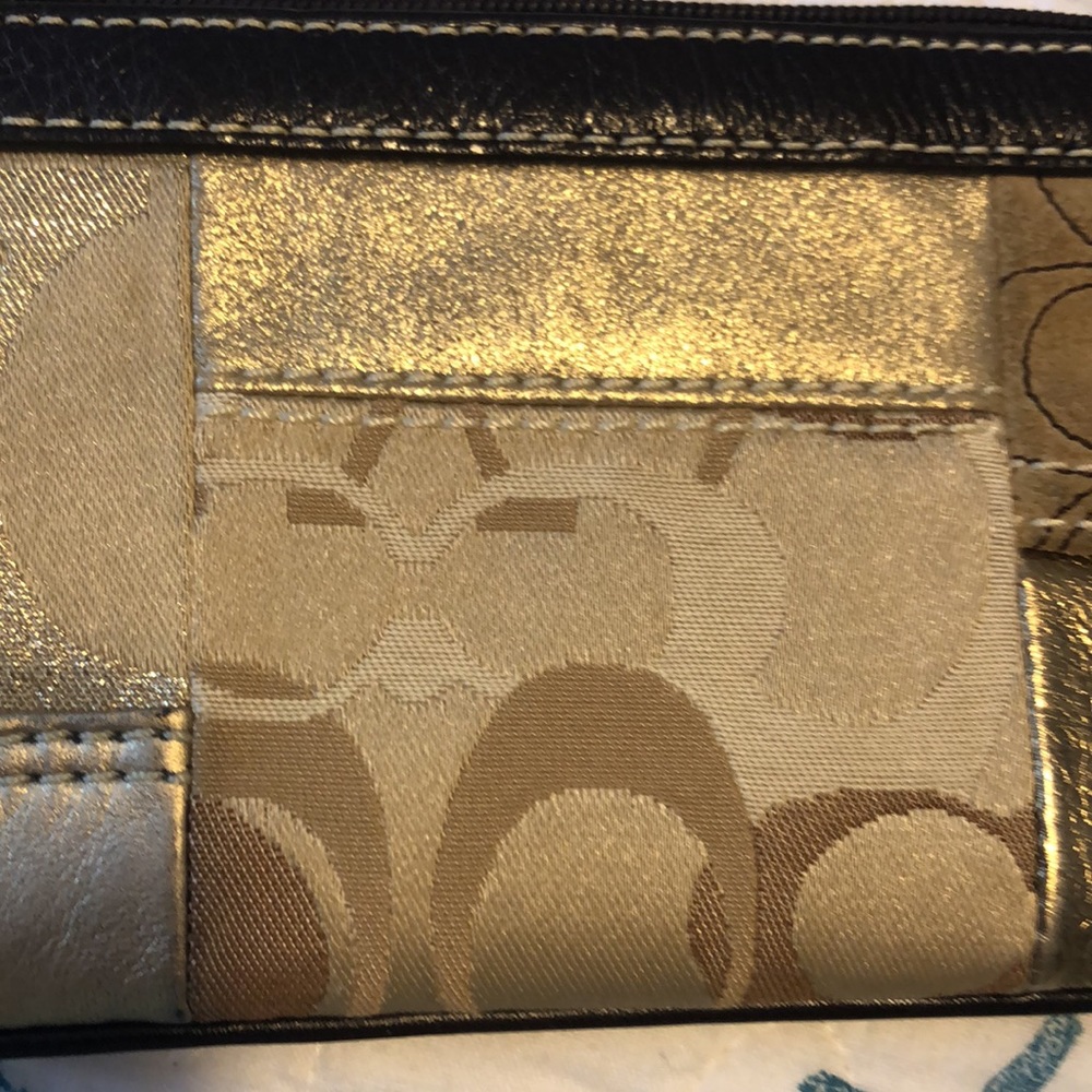 Patchwork Coach Wristlet - image 5